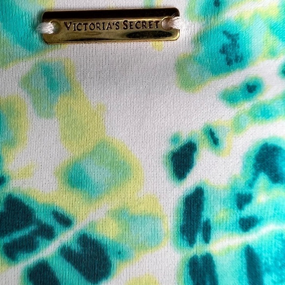 Victoria’s Secret Bikini Size Medium Swimsuit Bathing Suit Green White - Picture 8 of 8